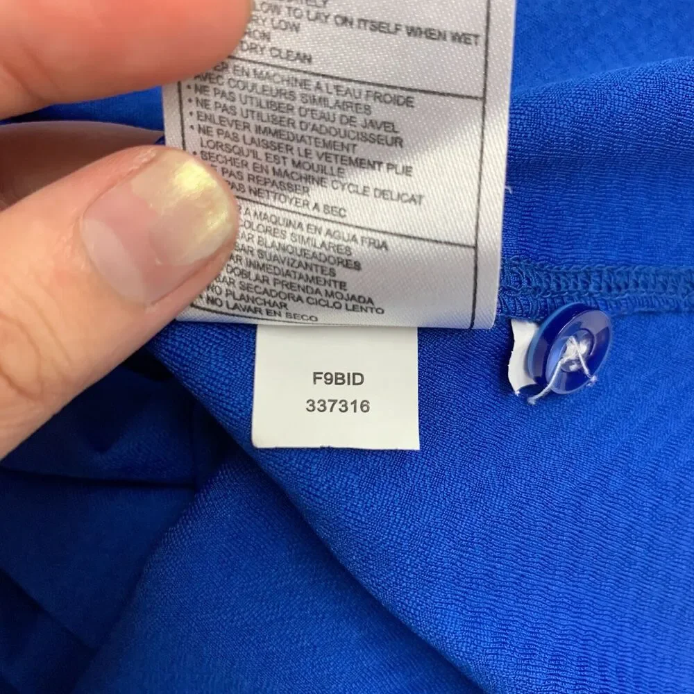 Nike Polo Shirt Womens M Medium Athletic Blue USA Archery Easton Foundations Top